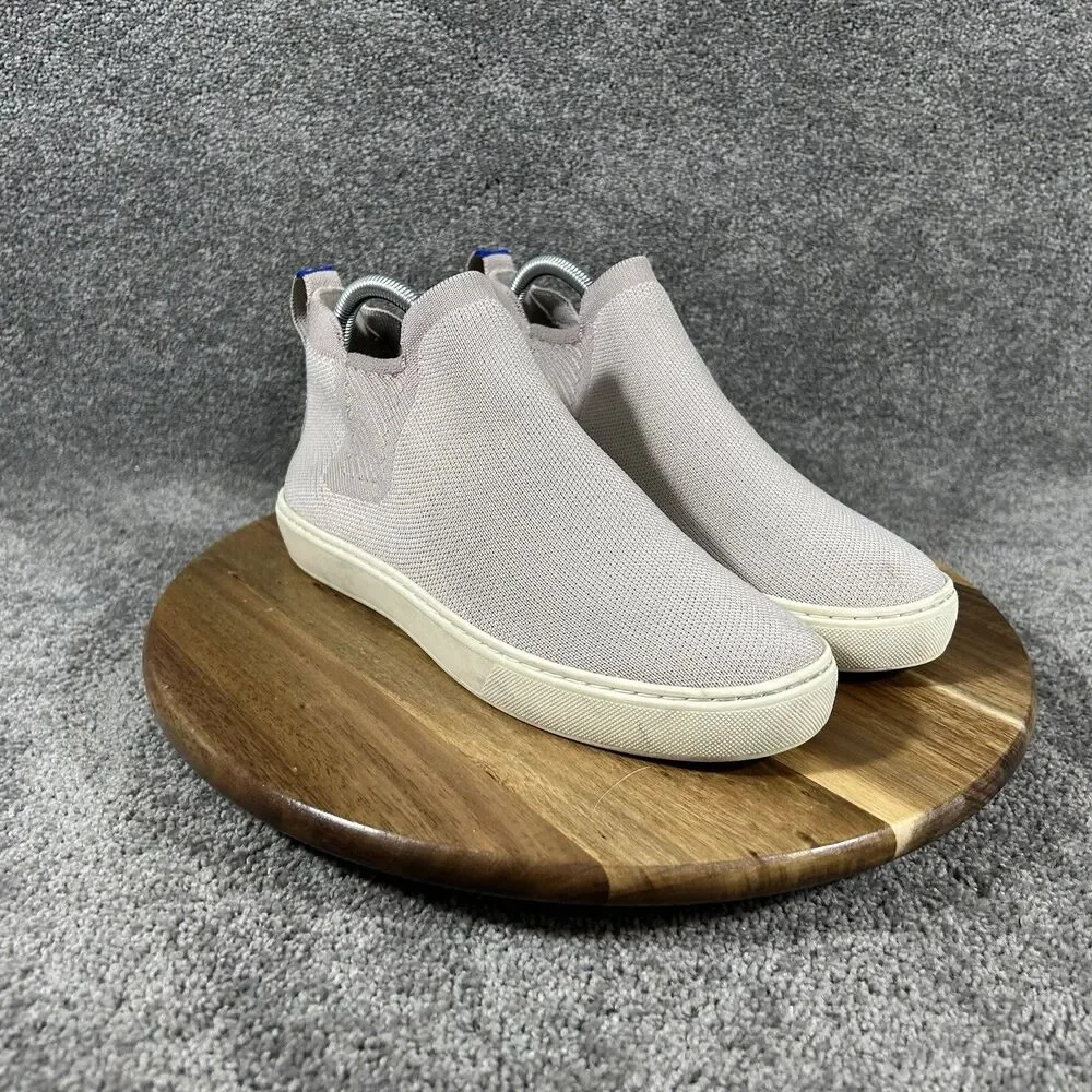 Rothy's The Chelsea Women’s Size 8 Lilac Gray Pull On Ankle Bootie Boots Used